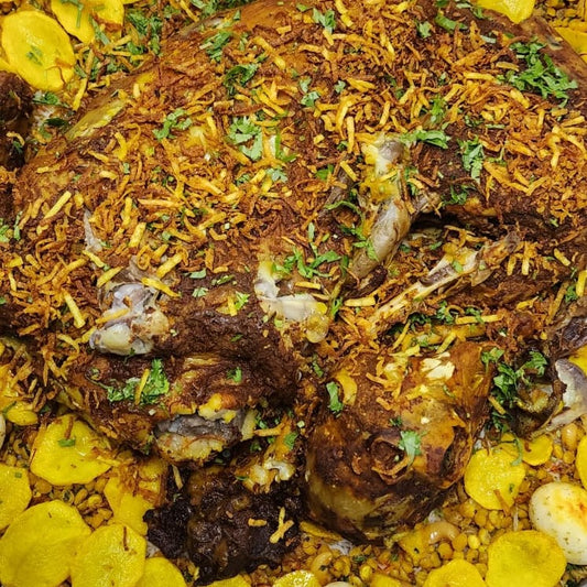 Gouzi Tray Rice - صينية الغوزي بالأرز