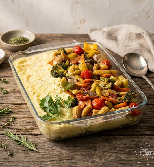 Pyrex Potato Mushed with Vegetables - بايركس بطاطا مهروسة مع الخضروات